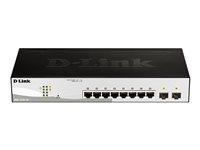 D-Link DGS 1210-10 - Commutateur - intelligent - 8 x 10/100/1000 + 2 x Gigabit SFP - de bureau, Montable sur rack DGS-1210-10/E