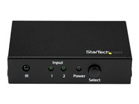 StarTech.com Switch HDMI - 2 ports - Commutateur HDMI 2x1 - Ultra HD 4K 60 Hz - Commutateur vidéo/audio - 2 x HDMI - de bureau - pour P/N: SVA5H2NEUA VS221HD20