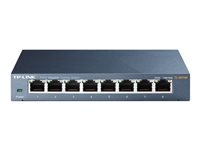 TP-Link Commutateur Gigabit métallique TL-SG108 à 8 ports - Commutateur - non géré - 8 x 10/100/1000 - de bureau TL-SG108
