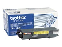 Brother TN3280 - Noir - original - cartouche de toner - pour Brother DCP-8070, 8085, HL-5340, 5350, 5370, 5380, MFC-8370, 8380, 8880, 8890 TN3280