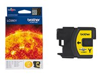 Brother LC980Y - Jaune - original - cartouche d'encre - pour Brother DCP-145, 163, 167, 193, 195, 197, 365, 373, 375, 377, MFC-250, 255, 290, 295, 297 LC980Y