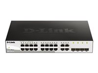 D-Link Web Smart DGS-1210-16 - Commutateur - Géré - 16 x 10/100/1000 + 4 x SFP partagé - de bureau DGS-1210-16/E