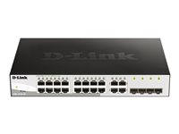 D-Link Web Smart DGS-1210-20 - Commutateur - 16 x 10/100/1000 + 4 x Gigabit SFP - de bureau, Montable sur rack - AC 100/230 V DGS-1210-20/E