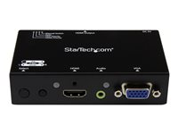 StarTech.com Switch 2x1 HDMI et VGA vers HDMI avec convertisseur VGA vers HDMI et commutation prioritaire - Commutateur HDMI / VGA - 1080p - Commutateur vidéo/audio - de bureau - pour P/N: SVA5N3NEUA VS221VGA2HD